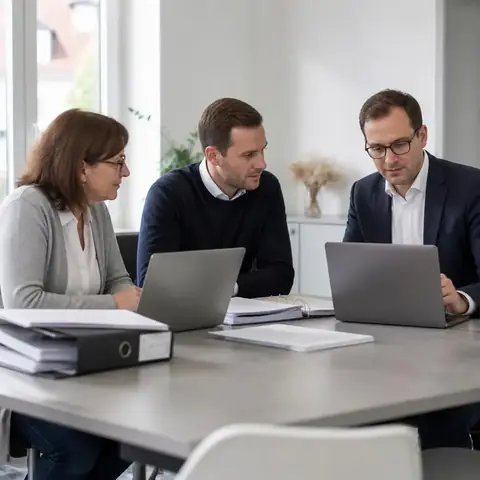 Teambesprechung in einer Steuerkanzlei